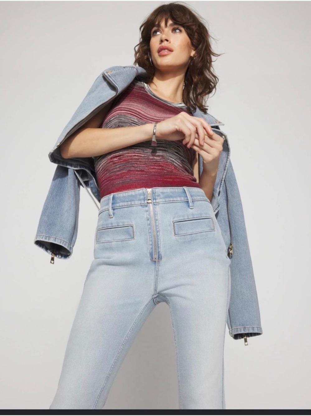 White House Black Market Light Blue High-Rise Jeans
